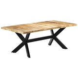 247427 Dining Table 200x100x75 cm Solid Mango Wood