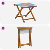 Deck Chair 2 pcs Solid Eucalyptus Wood Multicolour 42024895