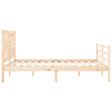 Bed Frame without Mattress 160x200 cm Solid Wood 3194581