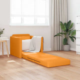 Sofa Bed Dark Yellow 74 x 77 x 81 cm Fabric 4106629