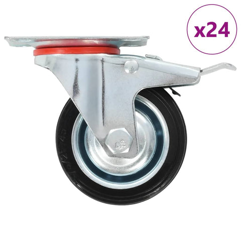 24 pcs Swivel Casters 75 mm 277949
