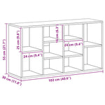 Shoe Bench White 103x30x55 cm Engineered Wood 803290