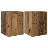 TV Wall Cabinet 2 pcs Old Wood 30 x 31 x 40 cm Engineered Wood 892266