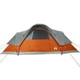 Family Tent Dome 9-Person Orange Waterproof 94565