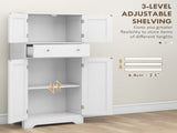 Multi-Storage Freestanding Kitchen Cabinet - White T3398P342968