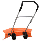 Dual Angle Snow Shovel with Extendable Handle Orange Steel 364820