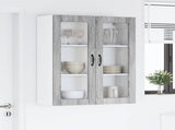 Wall Glass Cabinet LUCCA Grey Sonoma 80 x 31 x 100 cm 885161