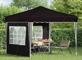 Pop-up Party Tent 195 x 195 x 245 cm Black Oxford Fabric 42019733