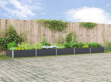 Planter Anthracite 480 x 100 x 45 cm Galvanised Steel 42018225