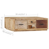 Coffee Table 90x60x30 cm Solid Mango Wood 249863