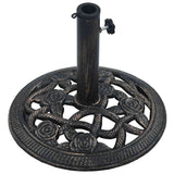 Umbrella Base Black and Bronze 9 kg 40 cm Cast Iron 47865
