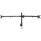 Triple Monitor Stand Black Steel VESA 75/100 mm 358003