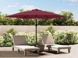 Garden Parasol with Metal Pole Bordeaux Red 300 cm 313752