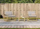 3 Piece Garden Lounge Set Impregnated Wood Pine 832634