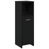 Bathroom Furniture Set 4 pcs Black Oak Engineered Wood 3332592
