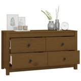 Side Cabinet Honey Brown 100x40x54 cm Solid Wood Pine 821777