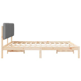 Bed Frame with Upholstered Headboard Light Grey 180 x 200 cm 878029