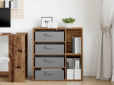 Sideboard with Drawer Old Wood 60 x 33.5 x 84 cm 8000474