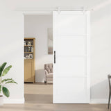 Sliding Door White 93 x 232 cm Solid Pine Wood 3333603