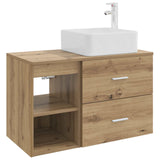 Bathroom Furniture Set 2 pcs Artisan Oak Engineered Wood 3403887