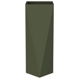 Planter 2 pcs Olive Green 30 x 30 x 75 cm Steel 883773
