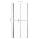Shower Door Clear ESG 86x190 cm 148781