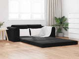 Folding Sofa Bed Black 148 x 71 x 83 cm Velvet 42030511