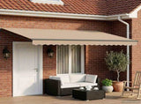 Electric Retractable Awning Beige and Anthracite 4 x 2 m 3420095