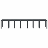 Garden Table Anthracite 400 x 100 x 73 cm Poly Rattan 3378528