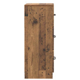 Drawer Cabinet Old Wood 33 x 34.5 x 87 cm Engineered Wood 895773