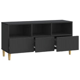 TV Cabinet with Drawer Black 102 x 34.5 x 50 cm Engineered Wood 894676