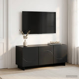 TV Stand 90 x 34.5 x 40 cm Black Engineered Wood 8011568