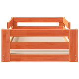 Bed Frame without Mattress Wax Brown 80x160 cm Solid Wood Pine 855692