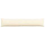 Sofa Pillows 2 pcs Cream 200 x 40 cm Corduroy Fabric 42013905