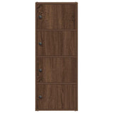 Bookcase Brown Oak 40x24x102 cm Engineered Wood 860379