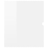 Sink Cabinet with Built-in Basin High Gloss White Engineered Wood 3071564