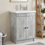 Bathroom under Sink Cabinet Concrete Grey 78.5 x 37.5 x 81 cm 890047