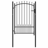 Fence Gate with Spikes EMMEN 100 x 150 cm Powder-coated steel 146400