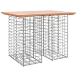 Garden Table Gabion Design 100x70x72 cm Solid Wood Douglas 834363