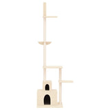 Floor to Ceiling Cat Tree Cream 250.5-276.5 cm 171720