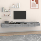 Wall Cabinets 2 pcs Grey Sonoma 102x30x20 cm Engineered Wood 3115906