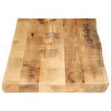 Table Top Live Edge 100x40x2.5 cm Solid Wood Rough Mango 370660