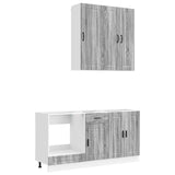 Kitchen Unit PORTO 5 pcs Grey Sonoma Engineered Wood 3438291
