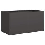 Planter Black 80x40x40 cm Cold-rolled Steel 860668