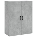 Highboard Concrete Grey 69.5x34x180 cm Engineered Wood 3195847