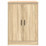 ZNTS Garage Storage Cabinet Sonoma Oak 60x51x85 cm Solid Wood Pine 860573