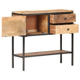 Sideboard 85x30x80 cm Rough Mango Wood 320486