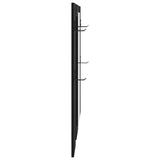 Wall-Mounted Coat Rack Wall-mounted Black Oak 96 x 1.5 x 90 cm 874532