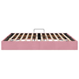Storage Bed with Mattress with Storage Pink 180 x 200 cm Velvet 3370117