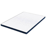 Mattress Pads White and blue 160 x 200 cm Gel Memory Foam 4106272